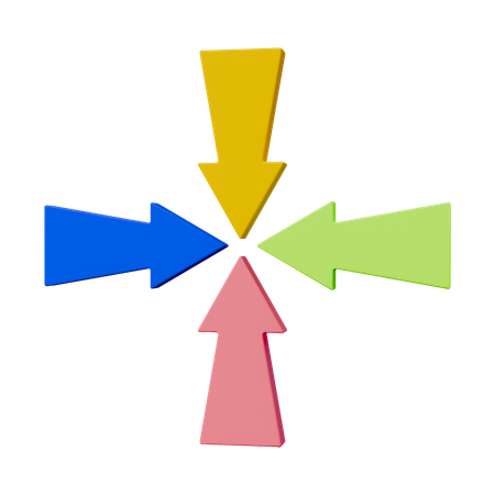 화살표 최소화  3D Icon