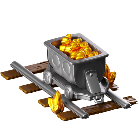 Mining Cart  3D Icon