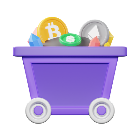 Mining Cart  3D Icon