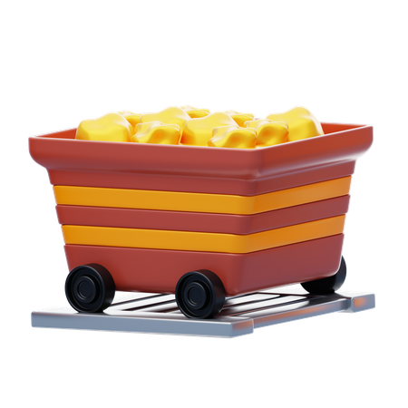 Mining Cart  3D Icon