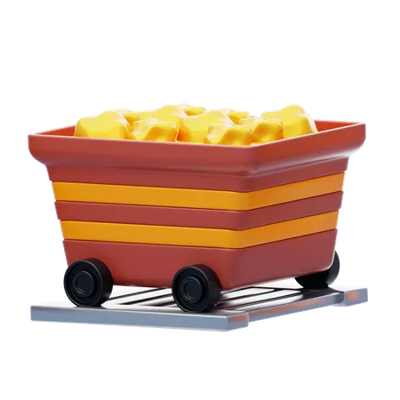 Mining Cart  3D Icon