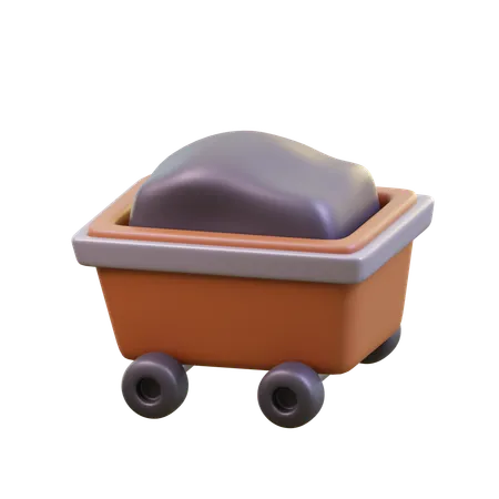 Mining Cart  3D Icon