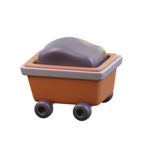 Mining Cart  3D Icon