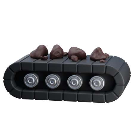 Mining Conveyor Belt  3D Icon