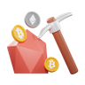 design assets of mining cryptocurrency