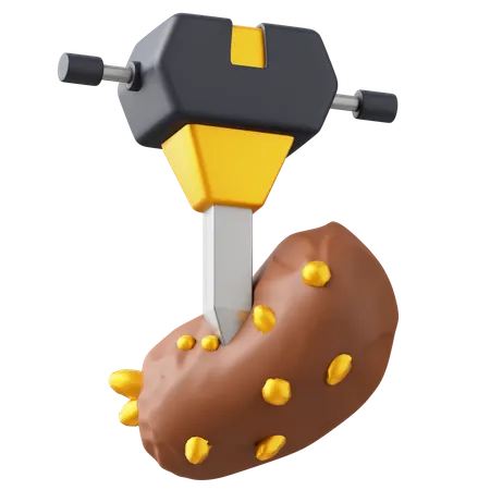 Mining Drill  3D Icon