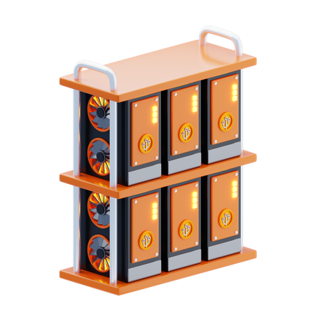 Mining Farm  3D Icon