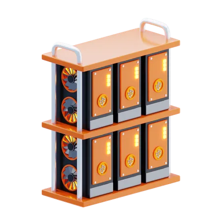 Mining Farm  3D Icon