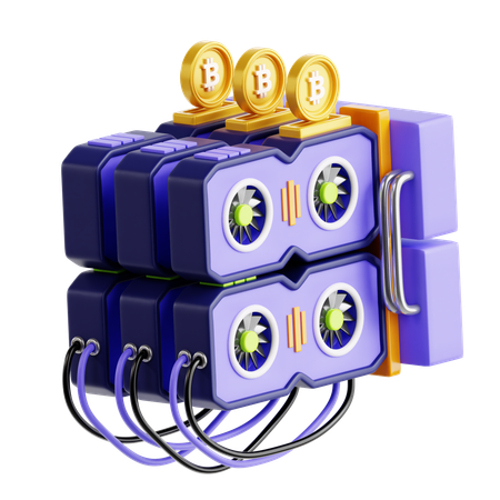 Mining Hardware  3D Icon