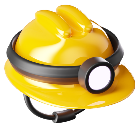 Mining Helmet  3D Icon