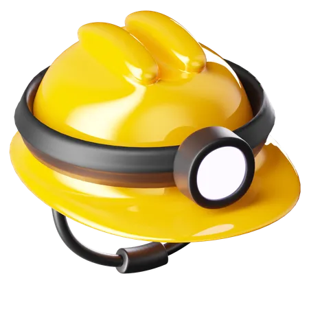 Mining Helmet  3D Icon