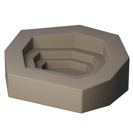 Mining Pit  3D Icon
