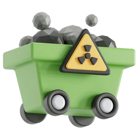 Mining pollution  3D Icon