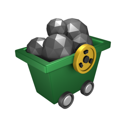 Mining Pollution  3D Icon