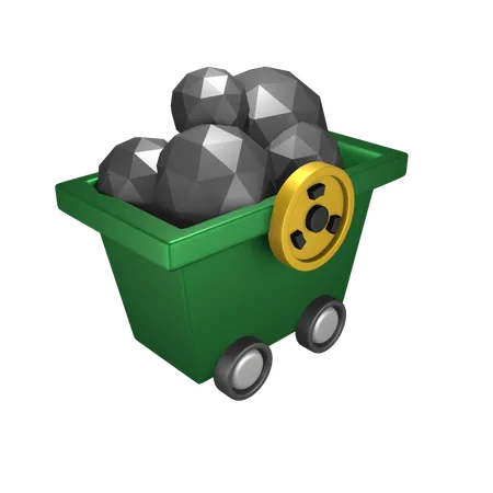 Mining Pollution  3D Icon