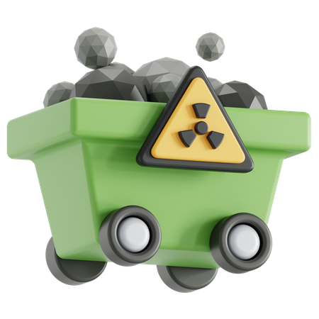 Mining pollution  3D Icon