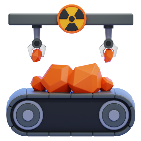 Mining Robot  3D Icon