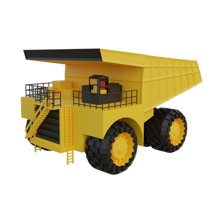 Mining Vehicle  3D Icon