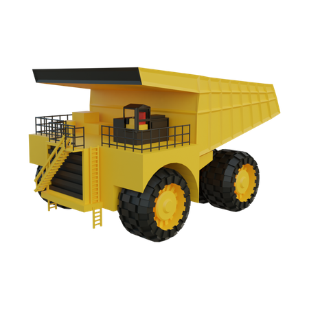 Mining Vehicle  3D Illustration