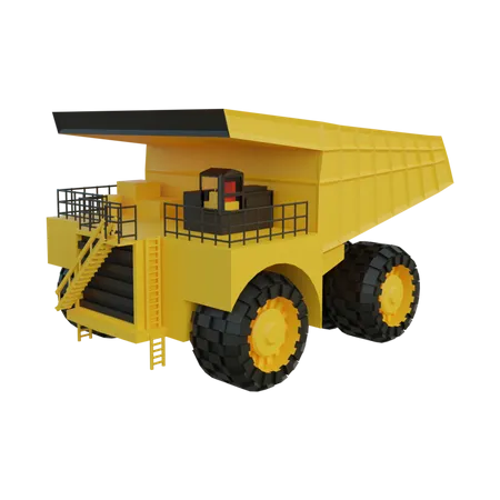 Mining Vehicle 3D Illustration