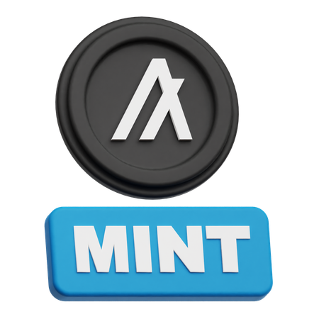 Mint Algorand Token  3D Icon