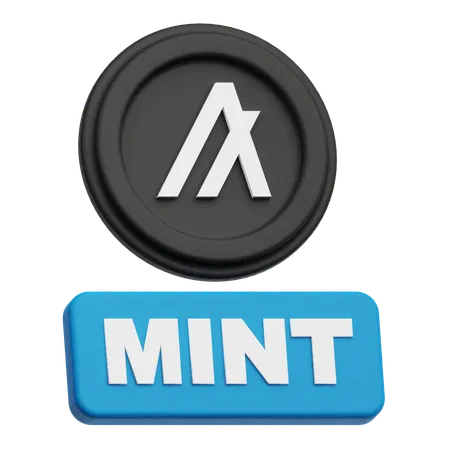 Mint Algorand Token  3D Icon