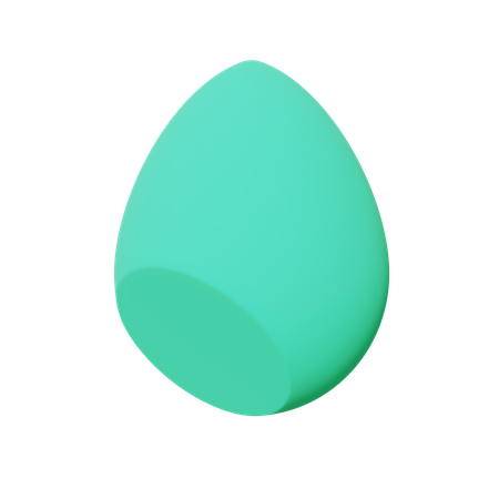 Mint Beauty Blender  3D Icon