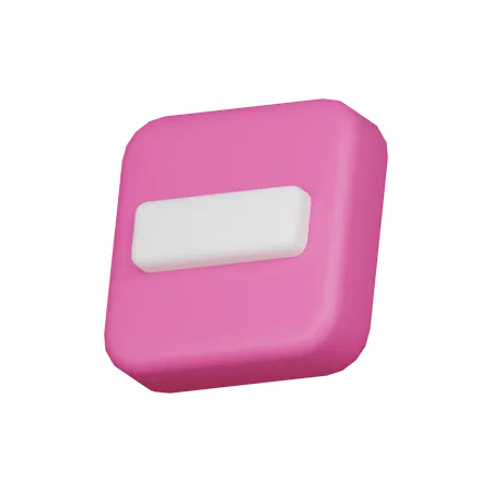 마이너스  3D Icon