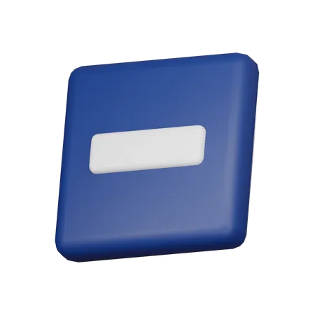 마이너스  3D Icon