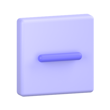 Minus  3D Icon