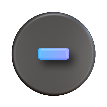 Minus  3D Icon