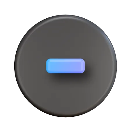 Minus  3D Icon
