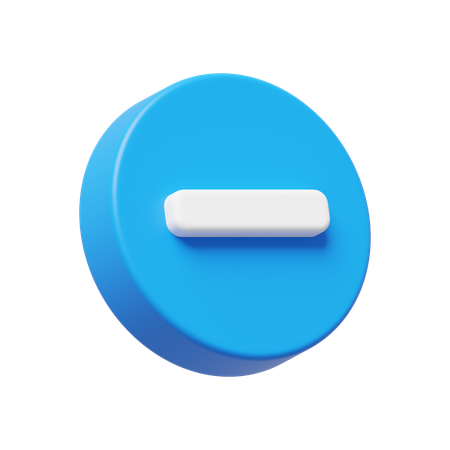 Minus  3D Icon