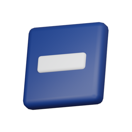 Minus  3D Icon