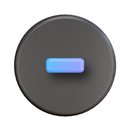 Minus  3D Icon
