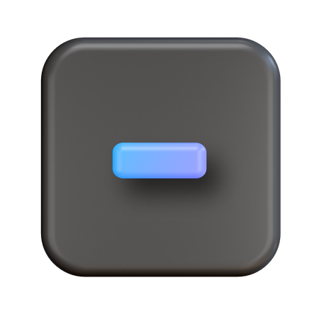 Minus  3D Icon
