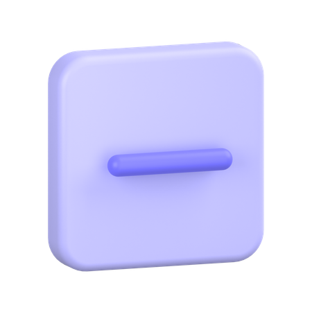 Minus  3D Icon