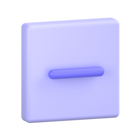 Minus  3D Icon