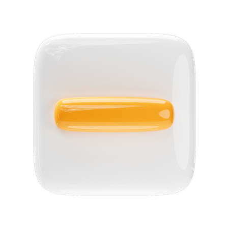 Minus  3D Icon