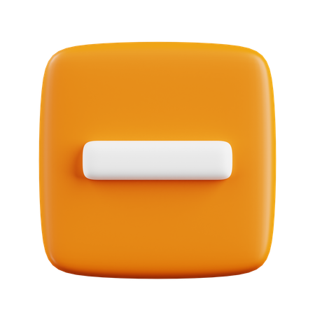 Minus  3D Icon