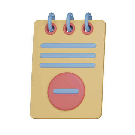 Minus  3D Icon