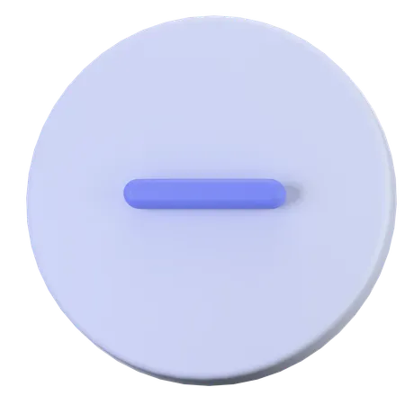 Minus Circle  3D Icon