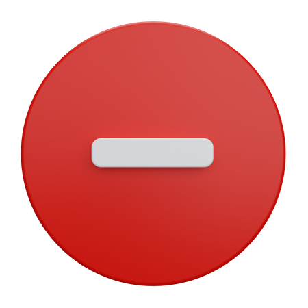 Minus-Taste  3D Icon