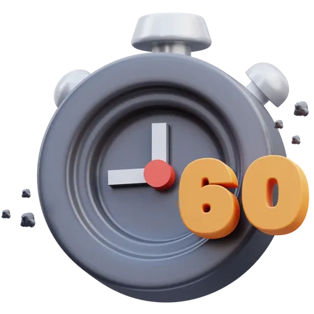 Minuterie de 60 secondes  3D Icon
