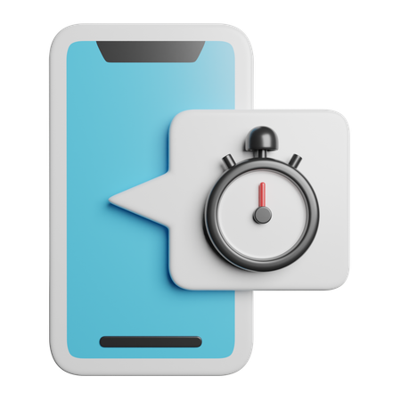 Minuterie mobile  3D Icon