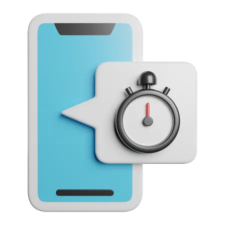 Minuterie mobile  3D Icon