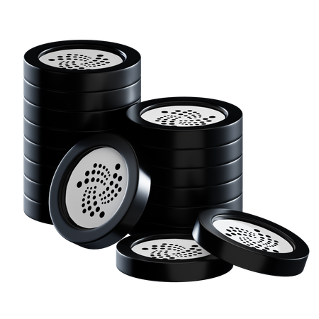 Miota Coin Stacks  3D Icon