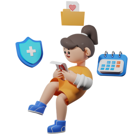 Mirando el tratamiento médico  3D Icon