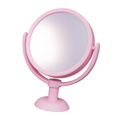 Miroir en forme de cercle  3D Icon