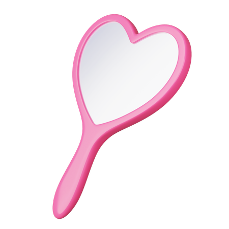 Miroir en forme de coeur  3D Icon